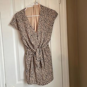 Size medium women’s romper cheetah print.